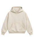 Cream Boxy Hoodie Front Design
