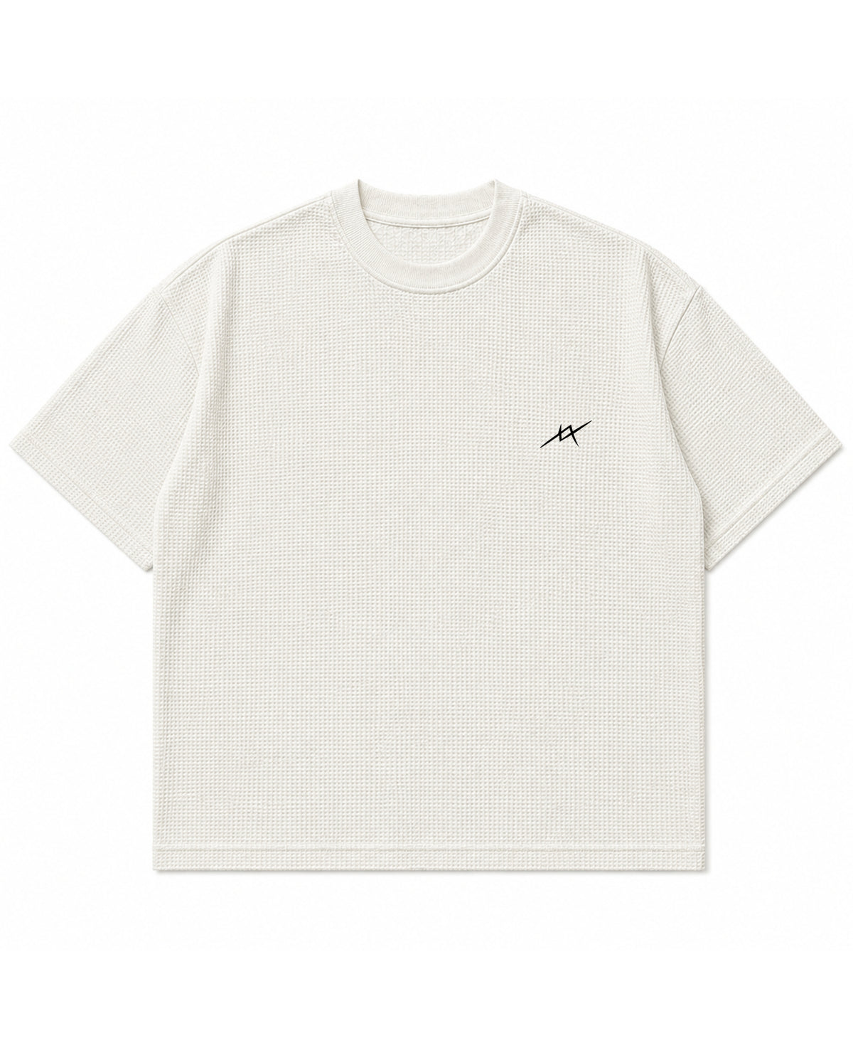 Off-white waffle boxy fit Front Design